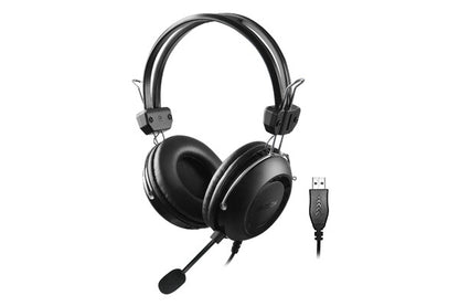 A4Tech HU-35 Headset Kabel Huvudband USB Type-A Svart