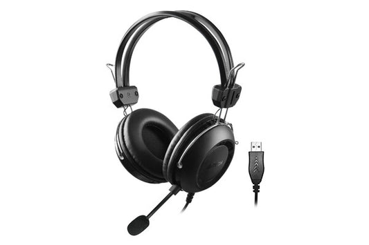 A4Tech HU-35 Headset Kabel Huvudband USB Type-A Svart