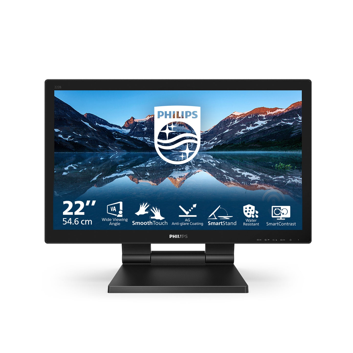Philips 162B9T/00 platta pc-skärmar 39,6 cm (15.6") 1366 x 768 pixlar HD LCD Pekskärm Svart
