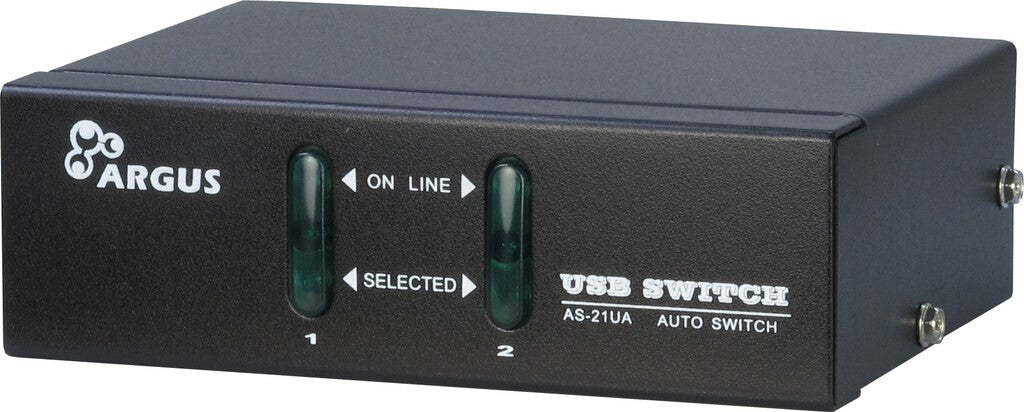 Inter-Tech KVM-AS-21UA KVM-switchar Svart