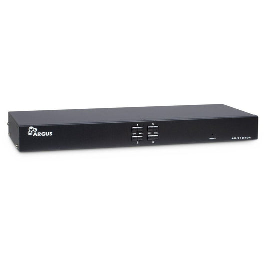 Inter-Tech AS-9104DA KVM-switchar Rackmontering Svart