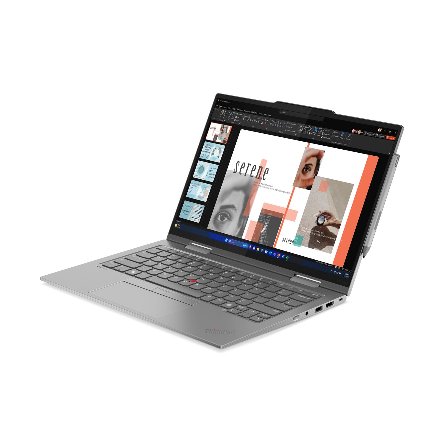 Lenovo ThinkPad X1 2-in-1 Gen 9 Intel Core Ultra 7 155U Hybrid (2-i-1) 35,6 cm (14") Pekskärm WUXGA 32 GB LPDDR5x-SDRAM 512 GB SSD Wi-Fi 6E (802.11ax) Windows 11 Pro Nordic Grå Intel Core Ultra 7 155U (12MB Cache), 32GB LPDDR5x-SDRAM, 512GB SSD, 35.6 cm (