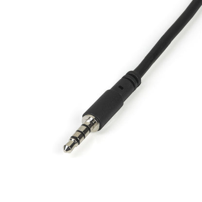 StarTech.com Headset-adapter för headset med separata hörlurs-/mikrofon-kontakter - 3,5 mm 4-polig till 2x 3-polig 3,5 mm M/F