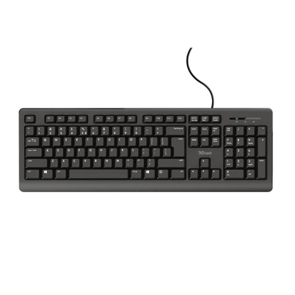 Trust TK-150 tangentbord Kontor USB QWERTZ tyska Svart