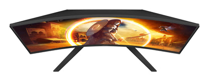 AOC G4 CQ32G4VE platta pc-skärmar 80 cm (31.5") 2560 x 1440 pixlar Quad HD LCD Svart, Grå