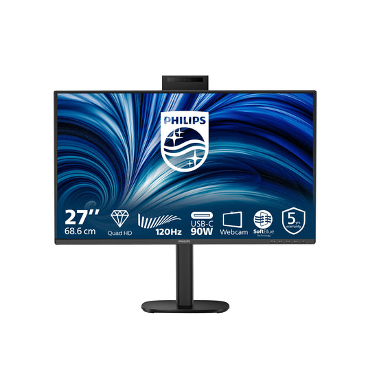 Philips 3000 series 27B2U3601H/00 platta pc-skärmar 68,6 cm (27") 2560 x 1440 pixlar Quad HD LCD Svart