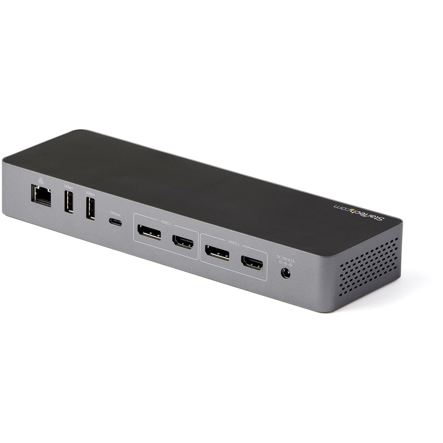 StarTech.com Thunderbolt 3-dockningsstation med USB-C värdkompabilitet - Dubbla 4K 60Hz DisplayPort 1.4- eller dubbla HDMI-skärmar - Singel 8K - TB3/USB-C dockningsstation för bärbar dator - 96 W PD, 5xUSB - 10 Gbit/s