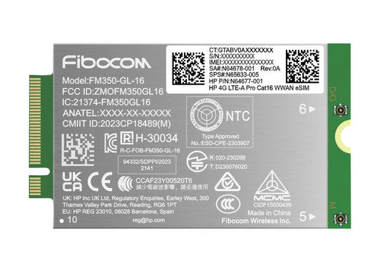 HP 4G LTE-A Pro Cat16 WWAN nätverkskort/adapters