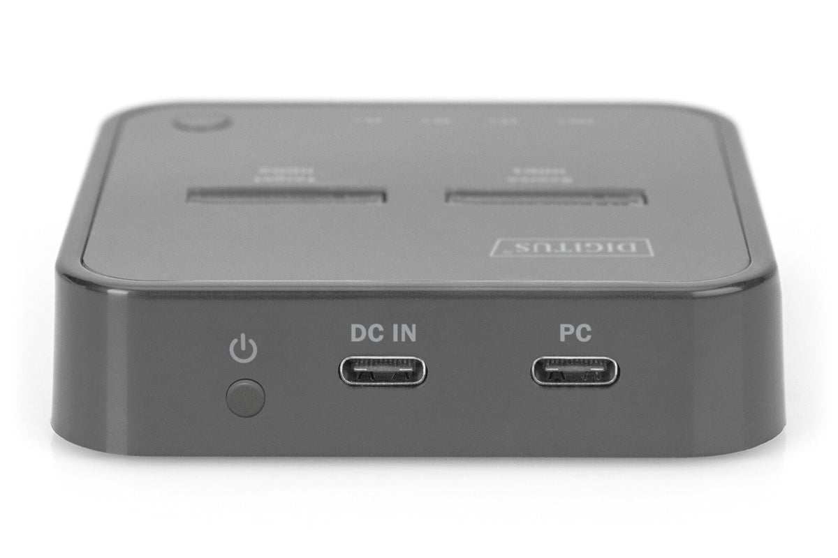 Digitus DA-71545 dockningsstationer för bärbara datorer Kabel USB 3.2 Gen 2 (3.1 Gen 2) Type-C Svart