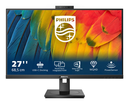 Philips 5000 series 27B1U5601H/00 LED display 68,6 cm (27") 2560 x 1440 pixlar Quad HD LCD Svart