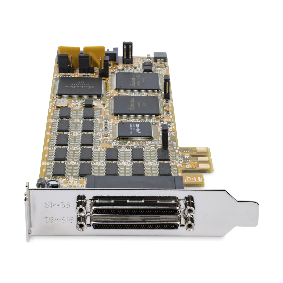 StarTech.com Seriellt kort i låg profil med 16 portar - RS232 - PCI Express