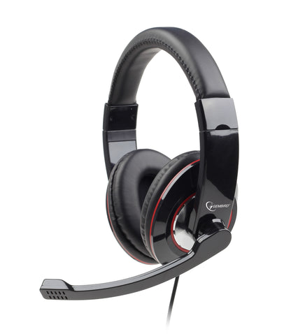 Gembird MHS-001 hörlur och headset Kabel Huvudband Musik Svart