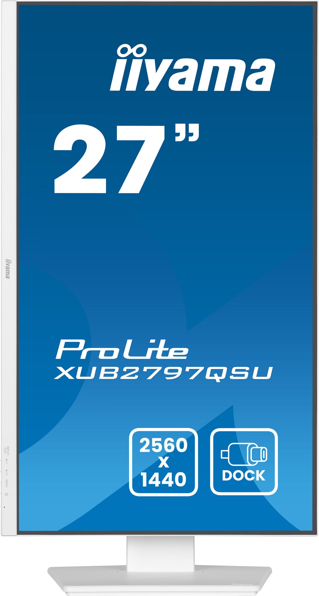 iiyama ProLite XUB2797QSU-W2 platta pc-skärmar 68,6 cm (27") 2560 x 1440 pixlar Quad HD LED Vit
