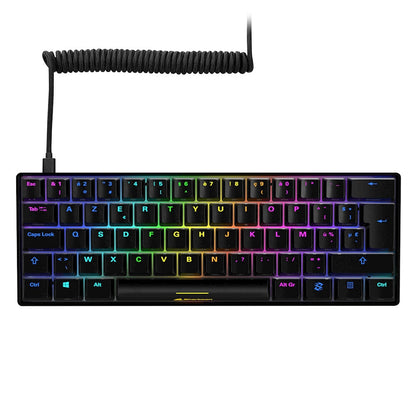 Sharkoon SGK50 S4 tangentbord Spela USB AZERTY Fransk Svart