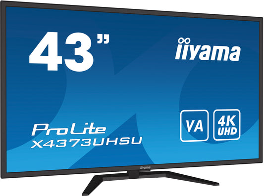 iiyama ProLite X4373UHSU-B1 platta pc-skärmar 108 cm (42.5") 3840 x 2160 pixlar 4K Ultra HD Svart