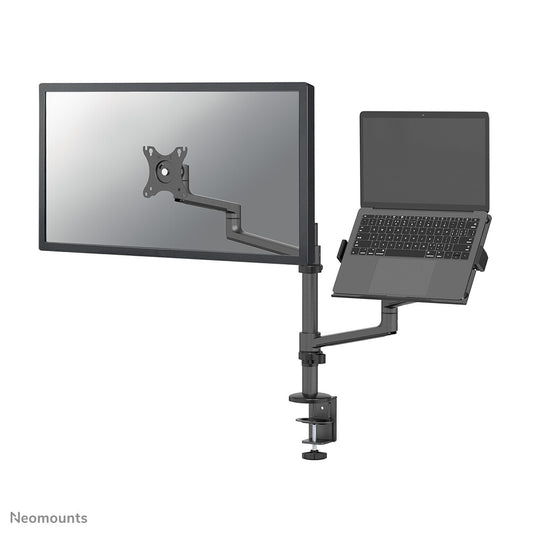 Neomounts DS20-425BL2 Ställ för bärbara datorer Arm till bärbar dator och monitor Svart 68,6 cm (27")