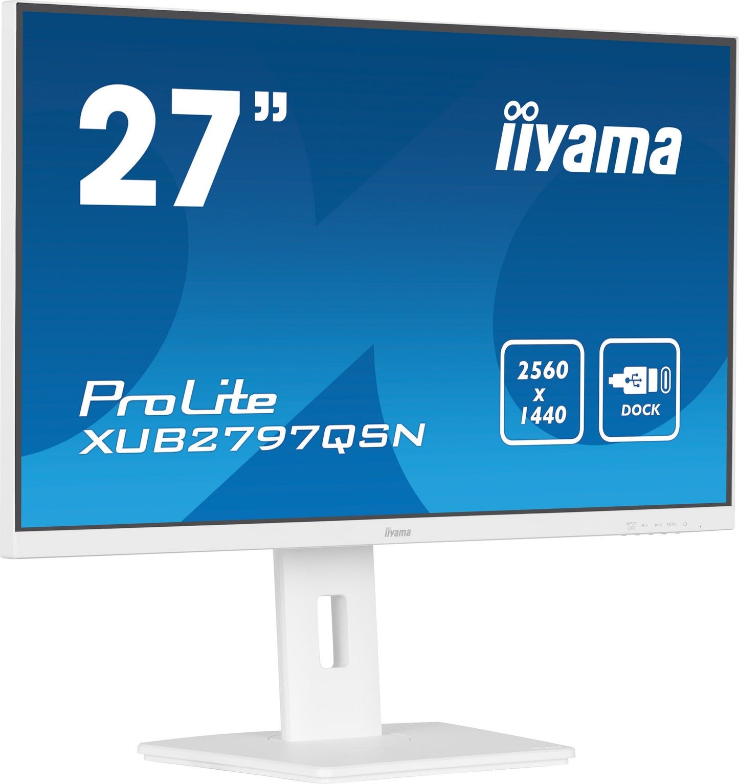 iiyama G-MASTER XUB2797QSN-W2 platta pc-skärmar 68,6 cm (27") 2560 x 1440 pixlar Quad HD LED Vit