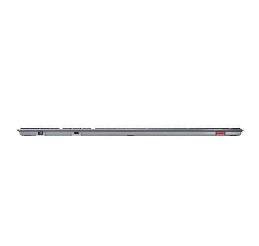 CHERRY KW X ULP tangentbord Universal USB + RF Wireless + Bluetooth QWERTY Amerikanskt internationellt Svart