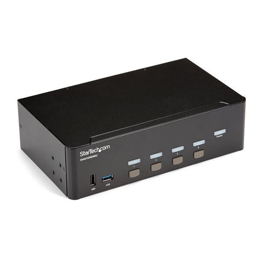StarTech.com 4-ports HDMI KVM-switch - 4K 30 Hz - dubbel skärm