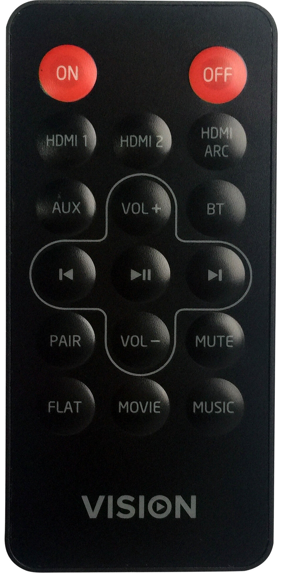 Vision SB-1900P soundbar-högtalare Svart 100 W