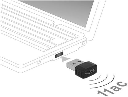 DeLOCK 12461 nätverkskort WLAN 433 Mbit/s