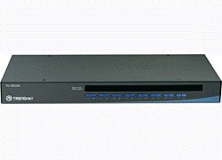 Trendnet 16-Port USB/PS/2 Rack Mount KVM Switch KVM-switchar Rackmontering Svart
