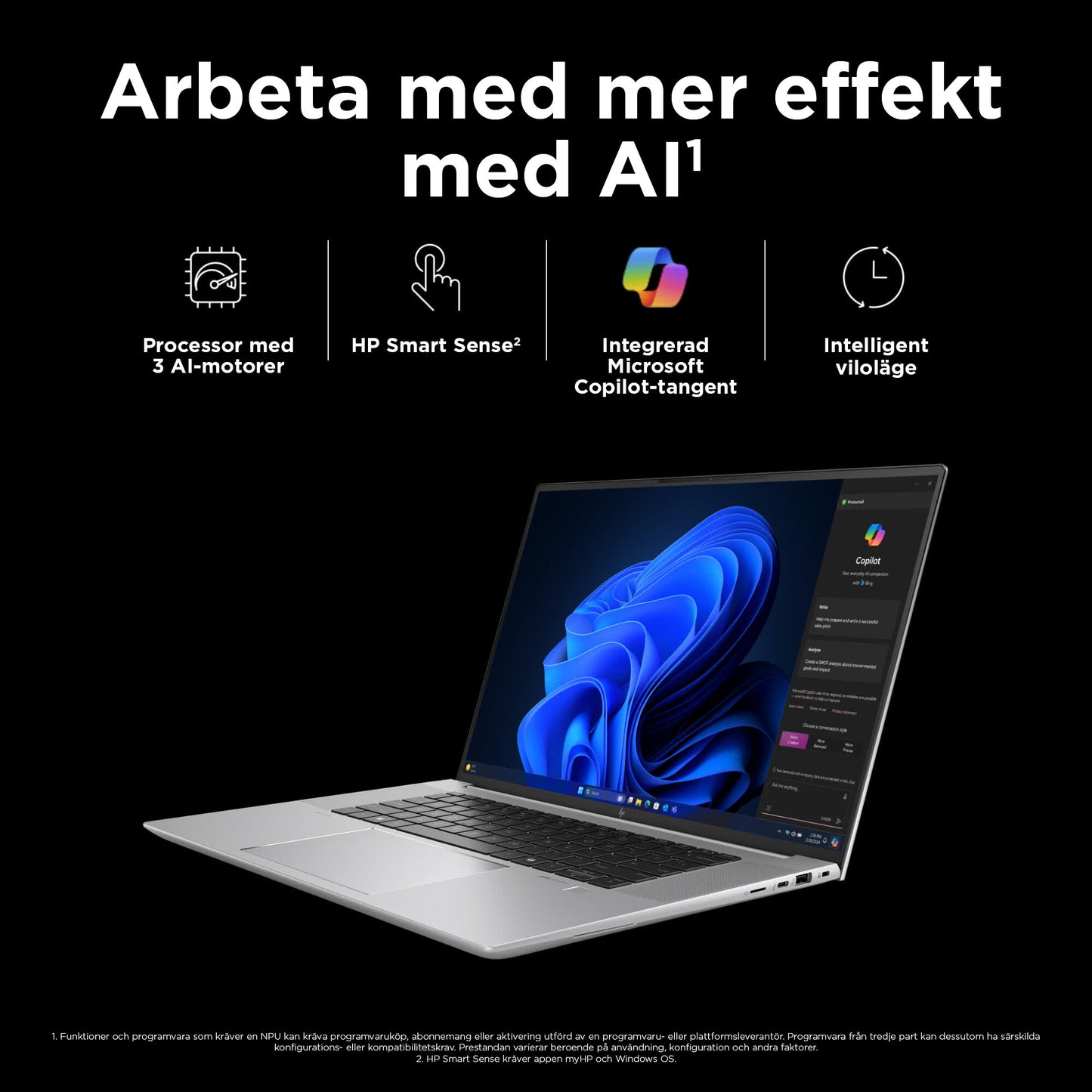 HP ZBook Studio G11 Intel Core Ultra 7 155H Mobil arbetsstation 40,6 cm (16") WUXGA 32 GB DDR5-SDRAM 1 TB SSD NVIDIA GeForce RTX 4070 Wi-Fi 7 (802.11be) Windows 11 Pro AI PC, AI Workstation Silver