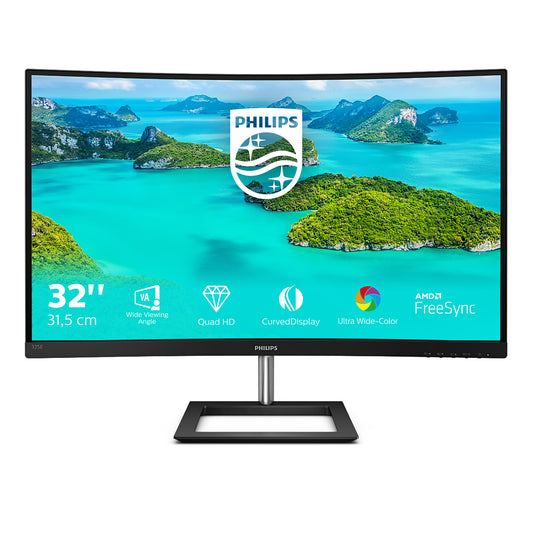 Philips E Line 325E1C/00 platta pc-skärmar 80 cm (31.5") 2560 x 1440 pixlar Quad HD LCD Svart