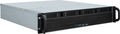 Inter-Tech 2U-2404L Ställning Svart, Silver