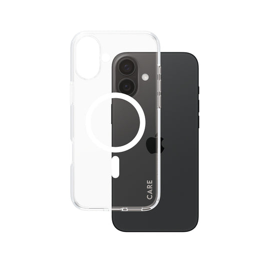 PanzerGlass CARE by ® Flagship Case Transparent Urban Combat w. White MagSafe iPhone 16 Plus mobiltelefonfodral Omslag