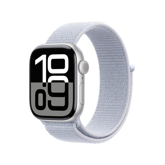 Apple Watch Series 10 OLED 42 mm Digital 374 x 446 pixlar Pekskärm Silver Wi-Fi GPS