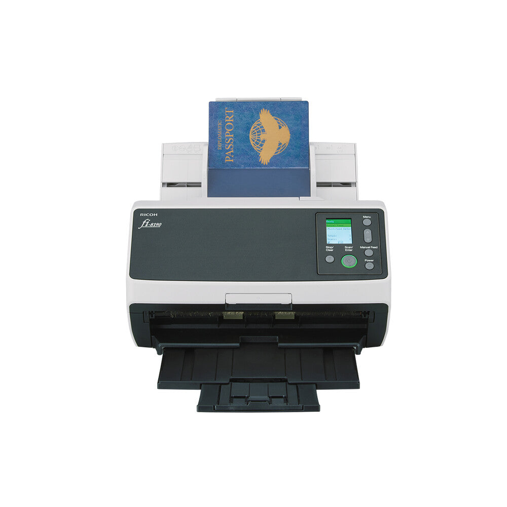 Ricoh fi-8190 ADF + scanner med manuell matning 600 x 600 DPI A4 Svart, Grå