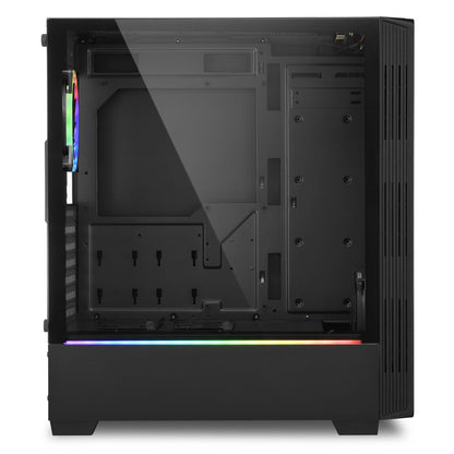 Sharkoon RGB LIT 200 Midi Tower Svart