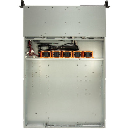 Inter-Tech IPC 1U-1404 Ställning Svart, Rostfritt stål