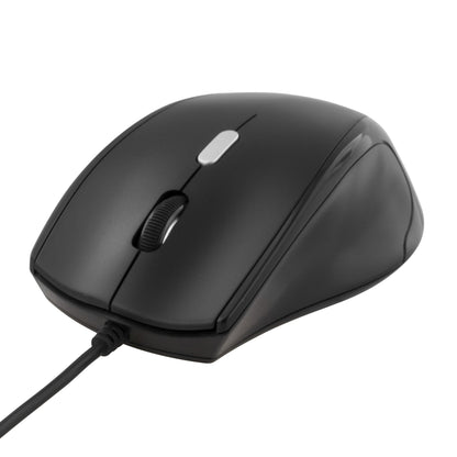 Deltaco Optisk mus, 4 knappar med scroll, USB, svart