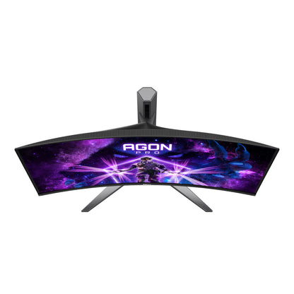 AOC AGON PRO AG346UCD platta pc-skärmar 86,4 cm (34") 3440 x 1440 pixlar Wide Quad HD QD-OLED Svart, Grå