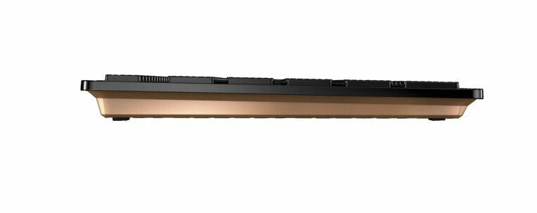 CHERRY JD-9100IT-2 tangentbord Mus inkluderad Hem / Kontor Trådlös RF + Bluetooth QWERTY Italiensk Svart, brons