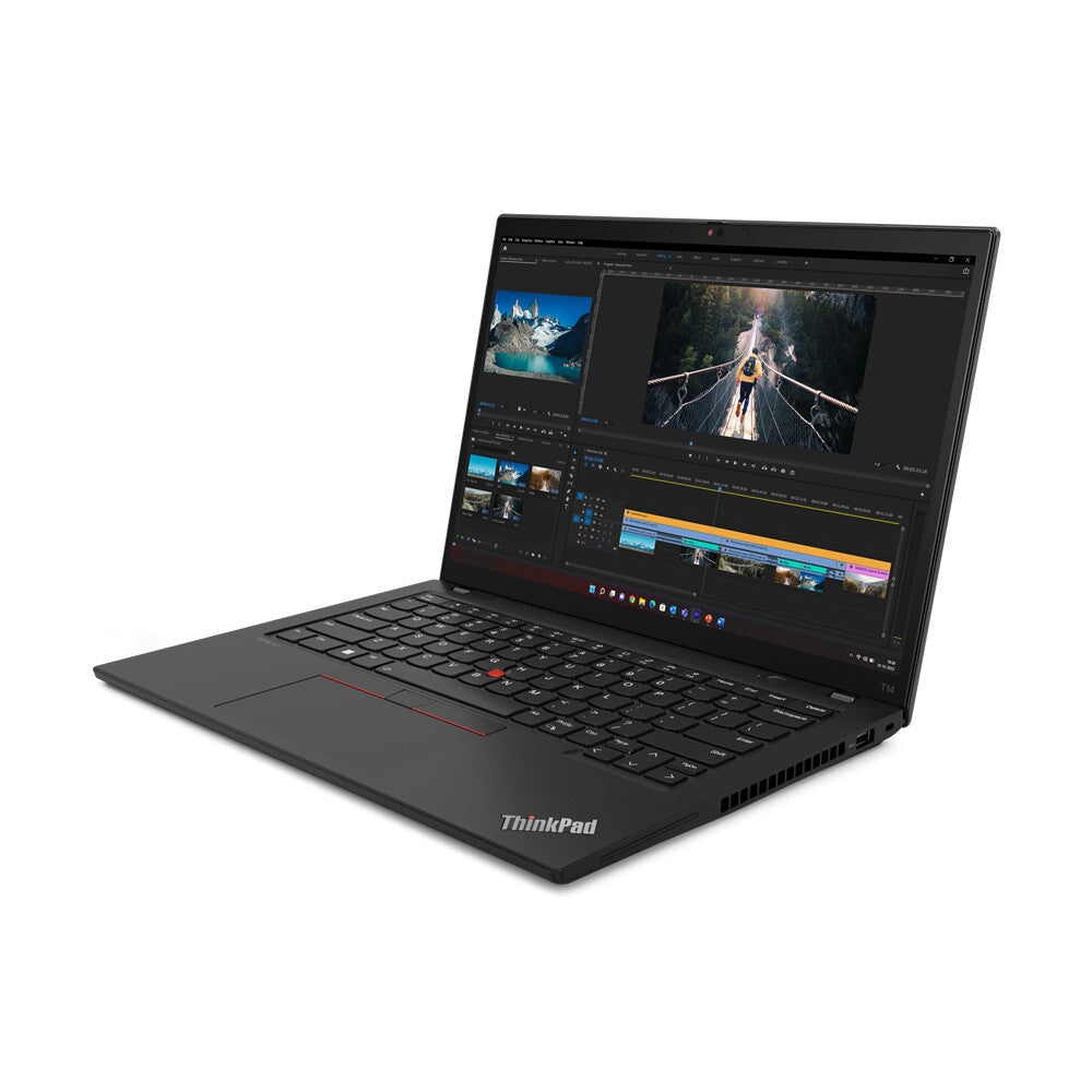 Lenovo ThinkPad T14 Gen 4 (Intel) Intel® Core™ i5 i5-1335U Bärbar dator 35,6 cm (14") Pekskärm WUXGA 16 GB DDR5-SDRAM 256 GB SSD Wi-Fi 6E (802.11ax) Windows 11 Pro Nordic Svart