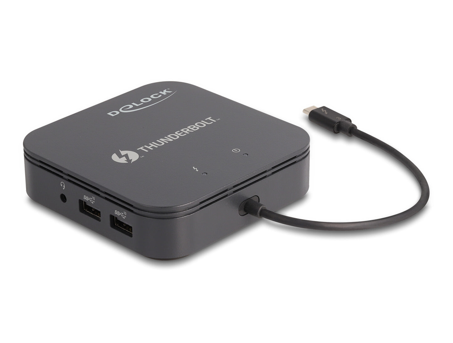 DeLOCK 87789 dockningsstationer för bärbara datorer Kabel Thunderbolt 3 Svart