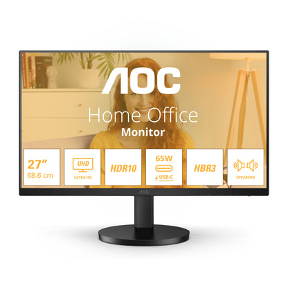 AOC B3 U27B3CF platta pc-skärmar 68,6 cm (27") 3840 x 2160 pixlar 4K Ultra HD LCD Svart