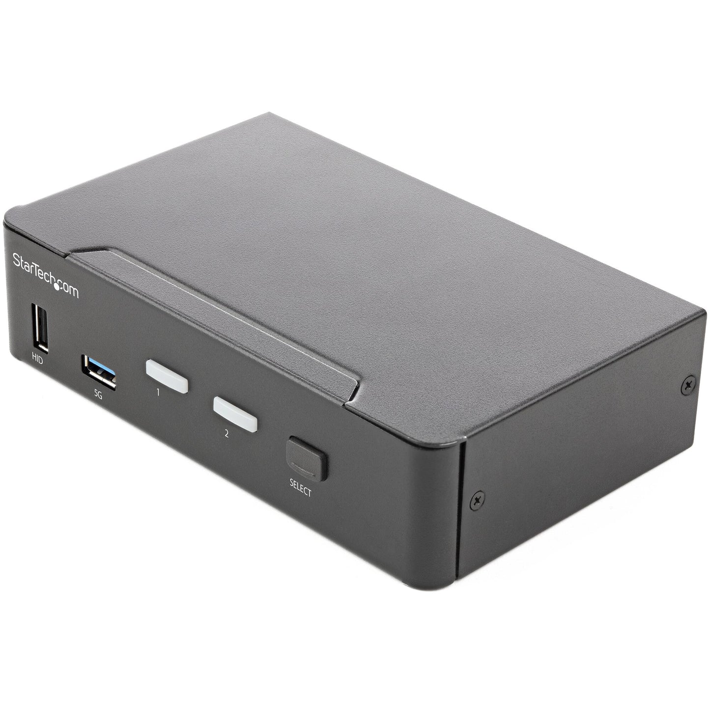 StarTech.com 2-ports HDMI KVM-switch - En skärm 4K 60 Hz Ultra HD HDR - Desktop HDMI 2.0 KVM-switch med 2 portar USB 3.0-hubb (5 Gbit/s) och 4x USB 2.0 HID, ljud - Snabbtangenter för omkoppling - TAA
