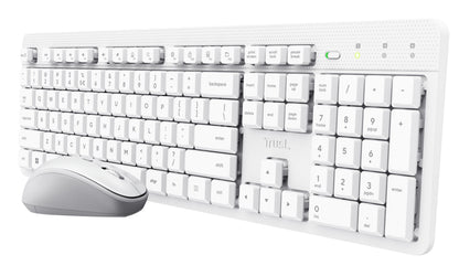Trust Ody II tangentbord Mus inkluderad Hem / Kontor RF Trådlös QWERTY Engelska (USA) Vit