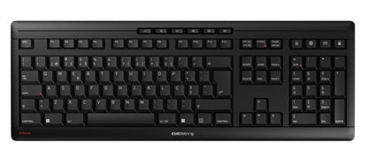 CHERRY STREAM KEYBOARD WIRELESS tangentbord Universal RF Trådlös QWERTY Portugisisk Svart