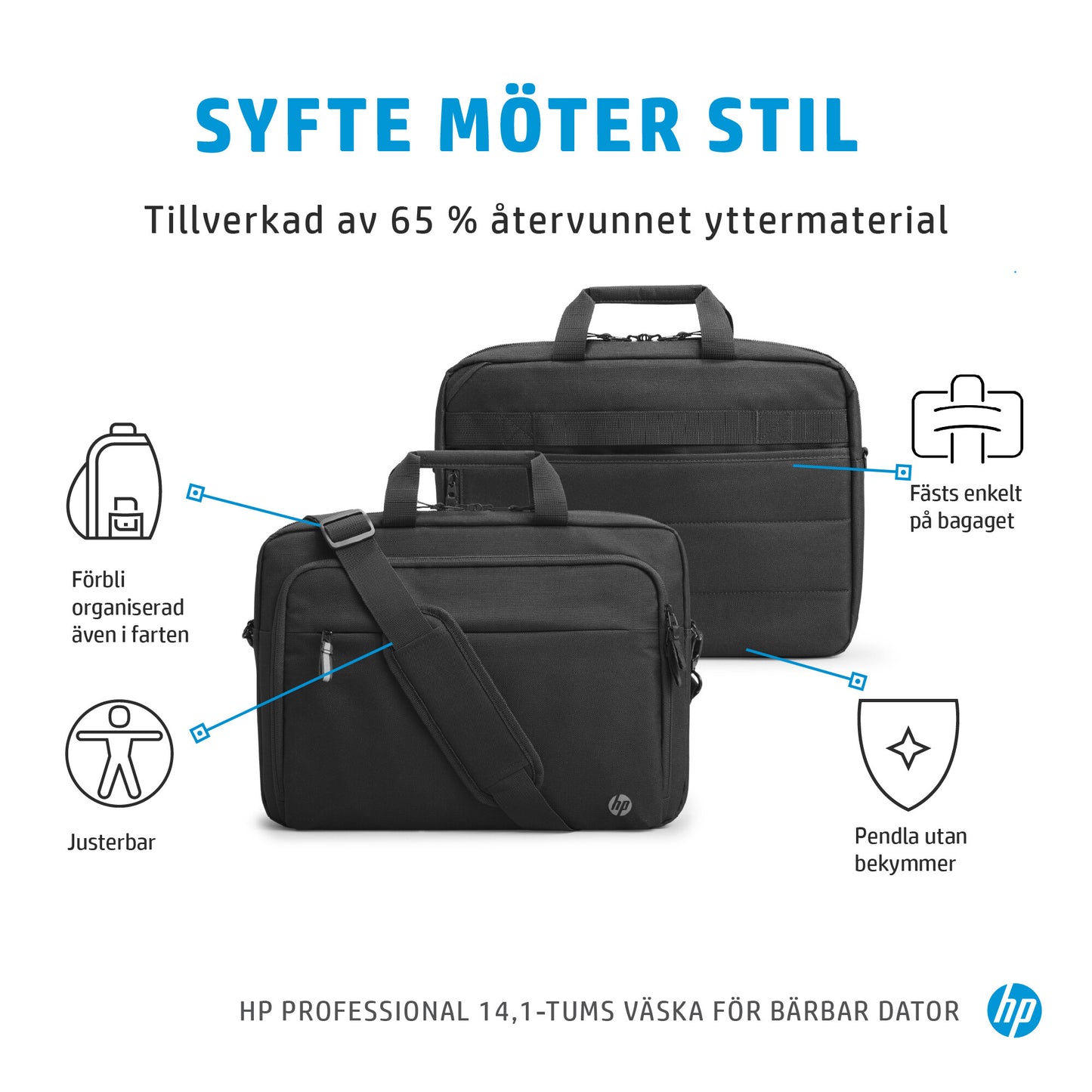 HP Professional 14,1 tum väska för bärbar dator