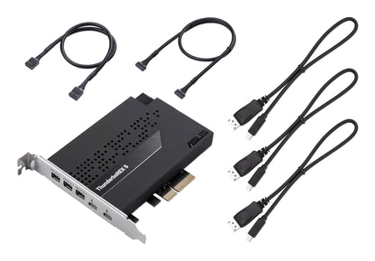 ASUS ThunderboltEX 5 nätverkskort/adapters Intern Mini DisplayPort, PCIe, USB 2.0, Thunderbolt 5