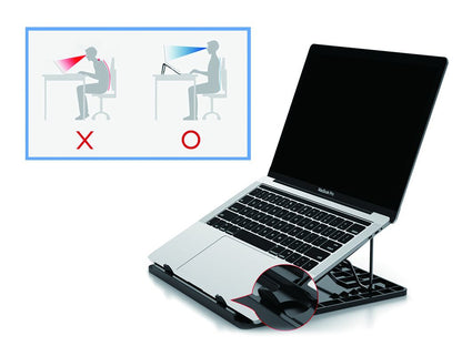 Conceptronic THANA ERGO S, Laptop Cooling Stand Ställ till bärbara datorer Grå 39,6 cm (15.6")