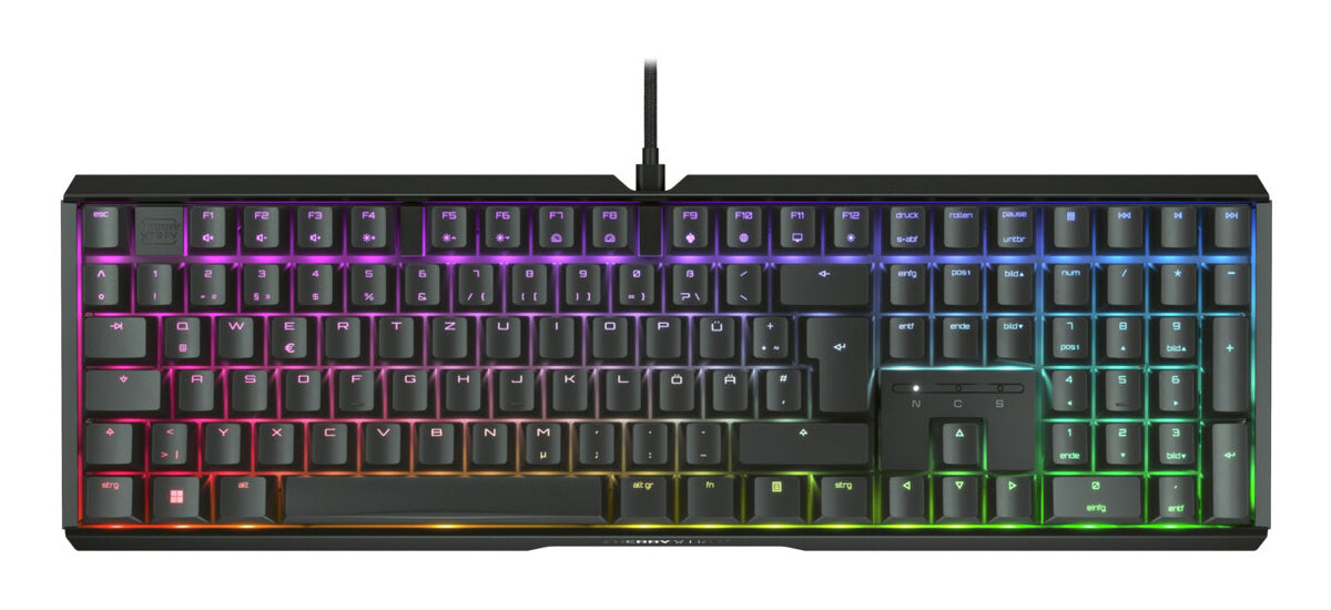 CHERRY XTRFY MX 3.1 tangentbord Spela USB QWERTZ tyska Svart