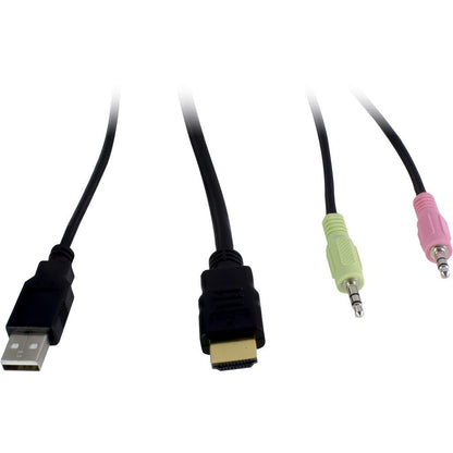 Inter-Tech AS-22HA HDMI KVM-switchar Svart