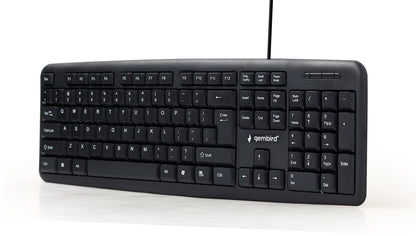 Gembird KB-U-103 tangentbord USB Engelska (USA) Svart