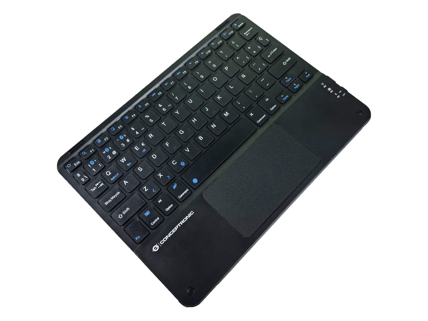 Conceptronic TOBIN01BES tangentbord Universal Bluetooth QWERTY Spansk Svart